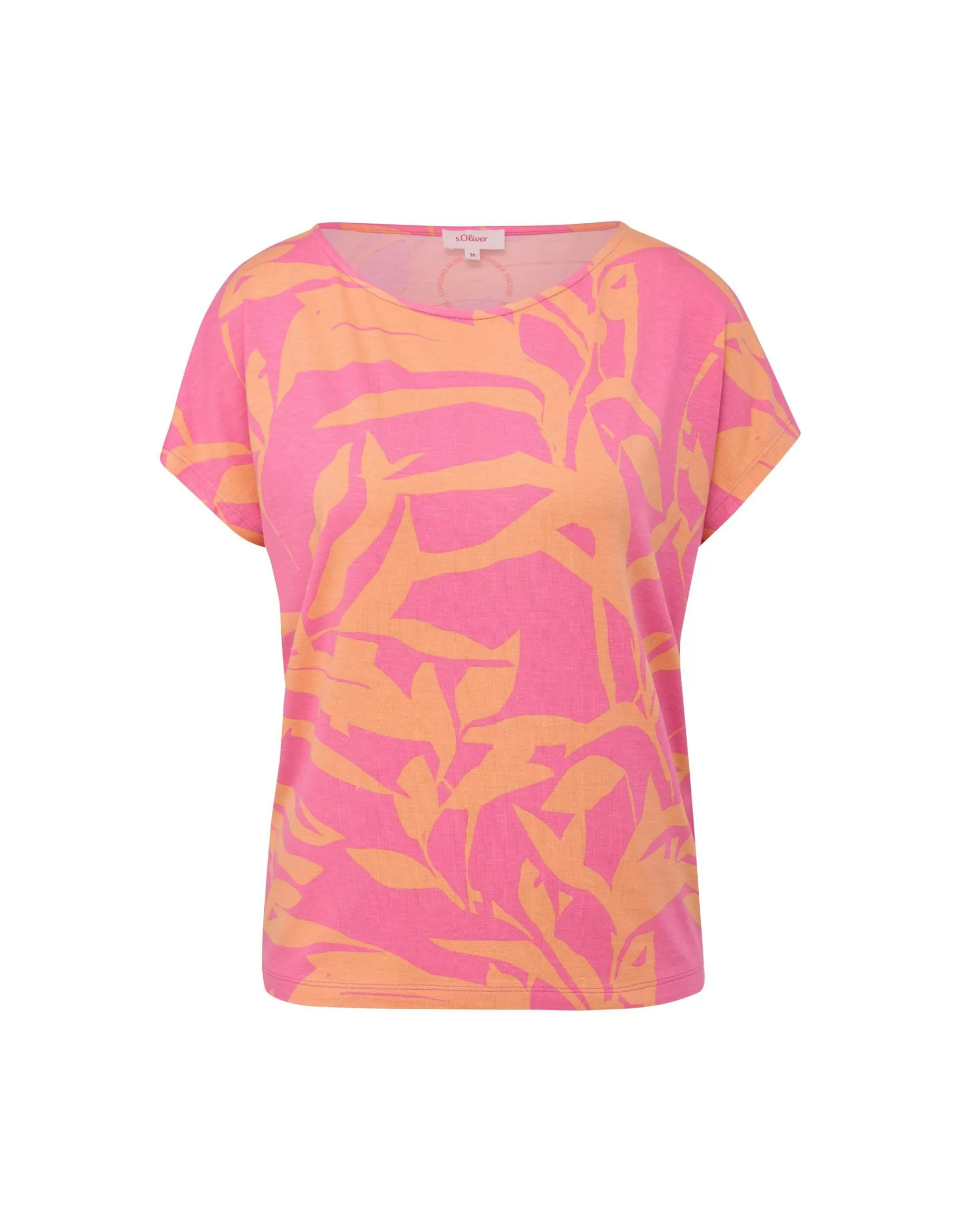 s.Oliver Shirt Aus Viskosestretch Pink Outlet