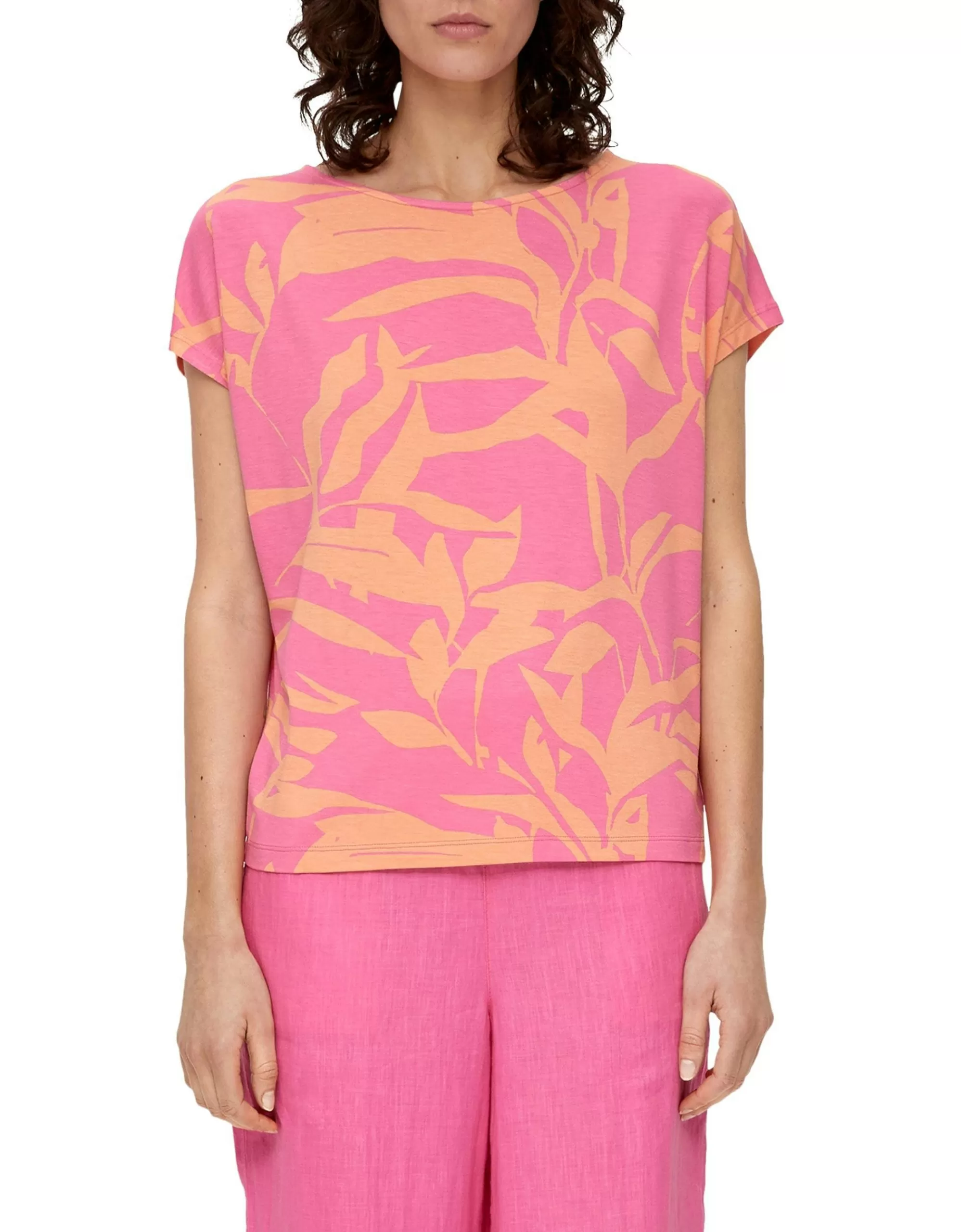 s.Oliver Shirt Aus Viskosestretch Pink Outlet