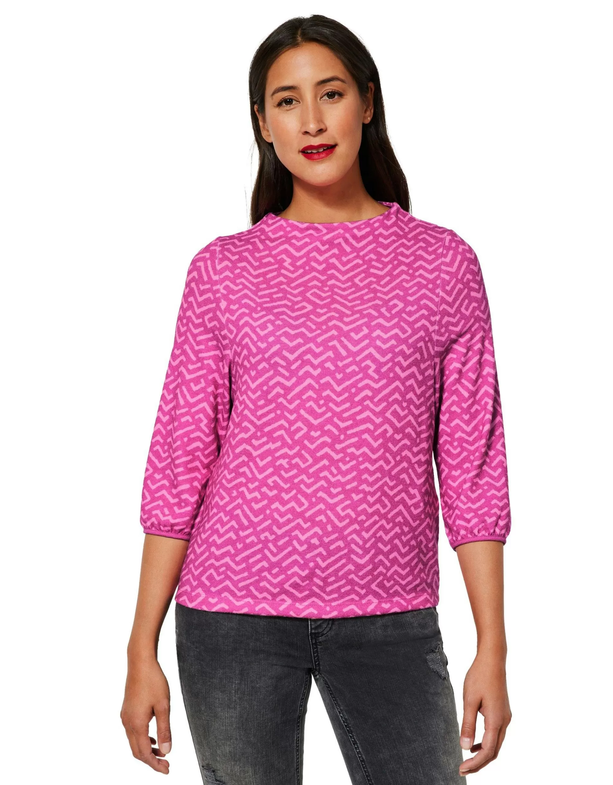 Street One Shirt Mit 3/4 Ärmel Pink Shop