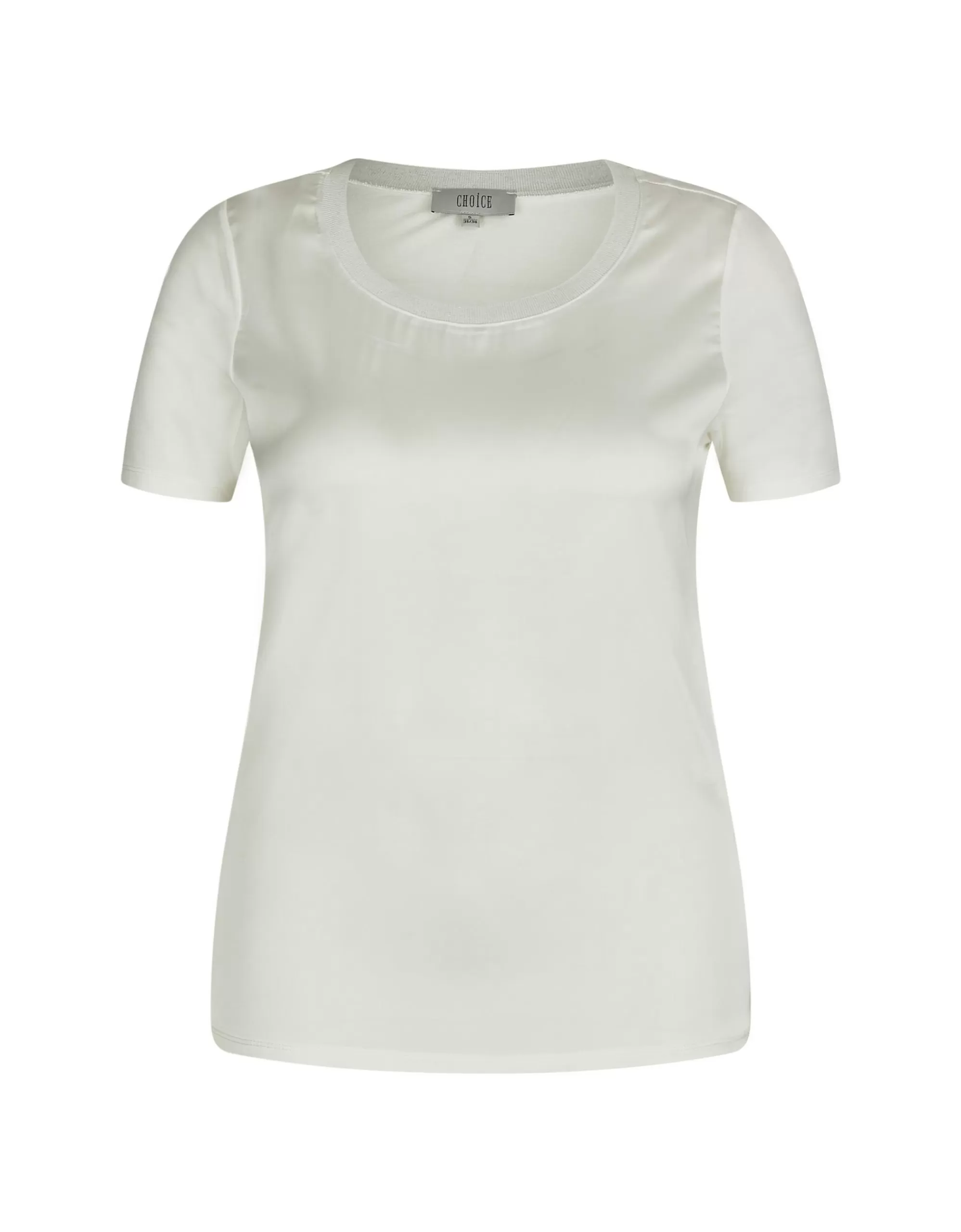 CHOiCE Shirt Mit Chiffonfront Weiß New