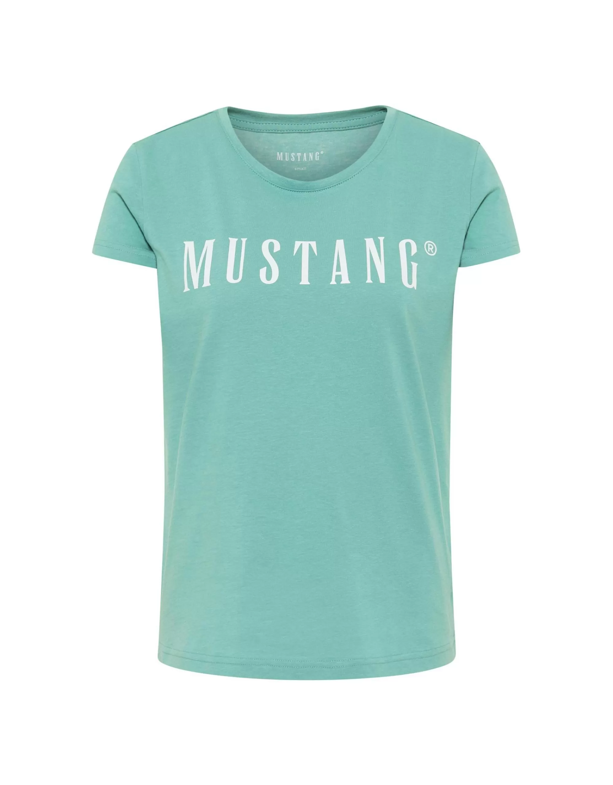 MUSTANG Shirt Mit Logo-Print Blau Best Sale