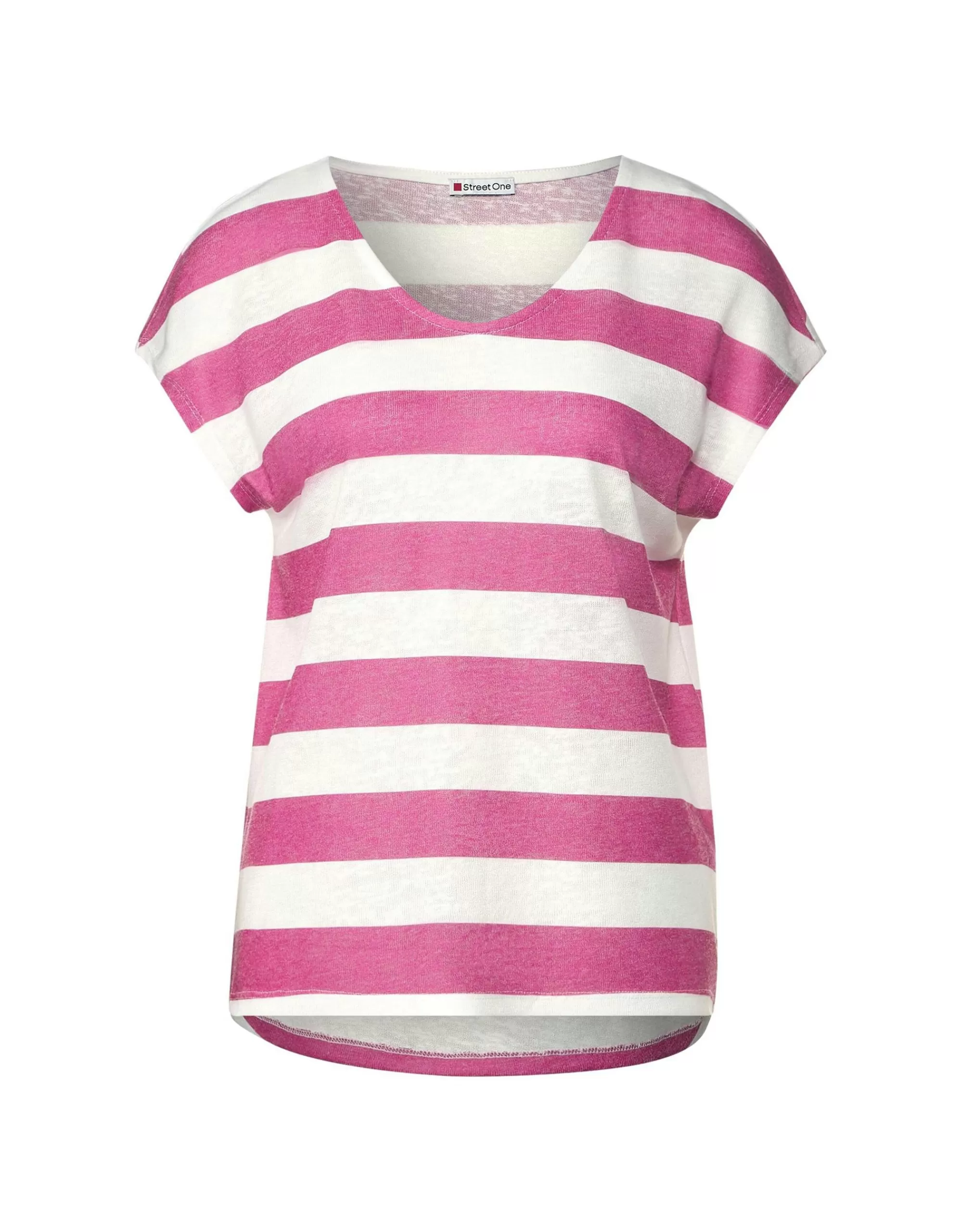 Street One Shirt Mit Streifenmuster Pink Best Sale