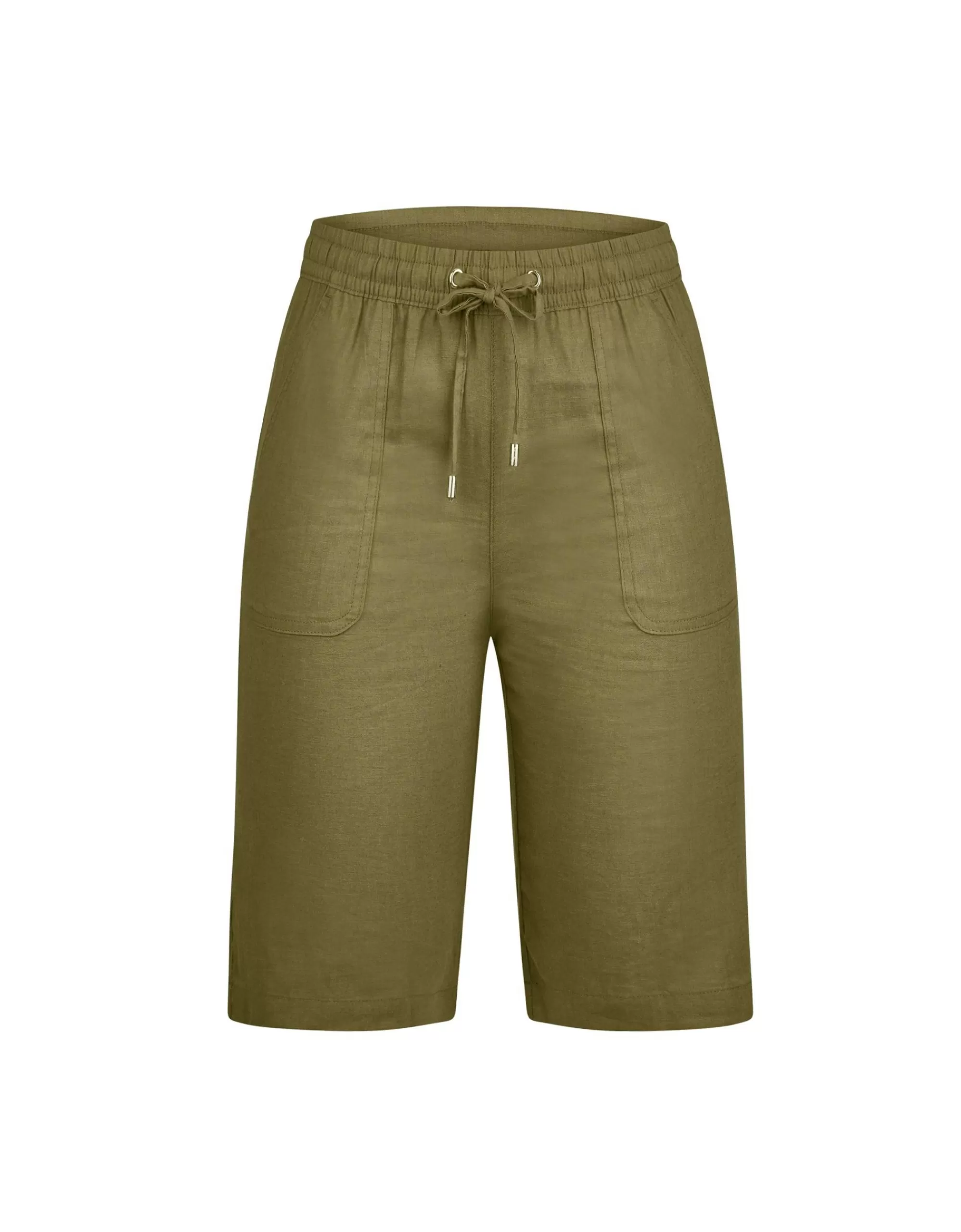 Steilmann Edition Shorts Aus Leinen-Mix Khaki Online