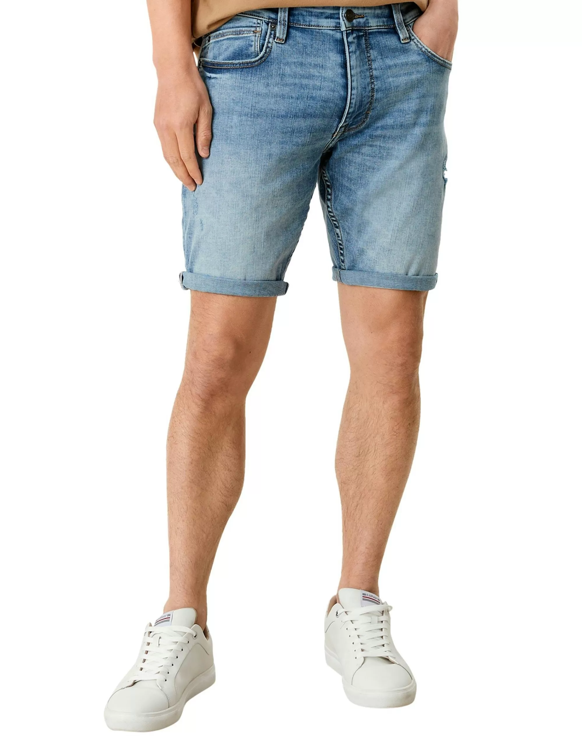 Slim: Denim-Short Im Used-Look-s.Oliver Flash Sale