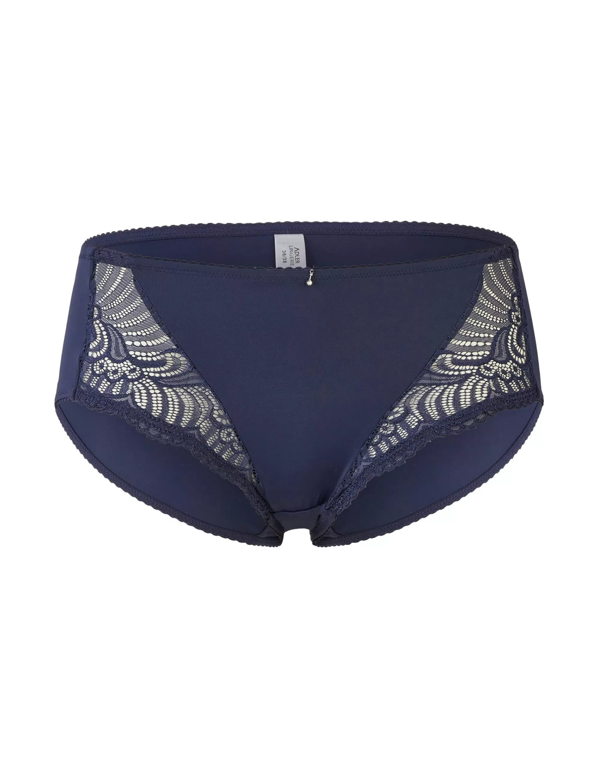 ADLER LINGERIE Slip Mit Spitzenverzierung Blau/Marine Fashion