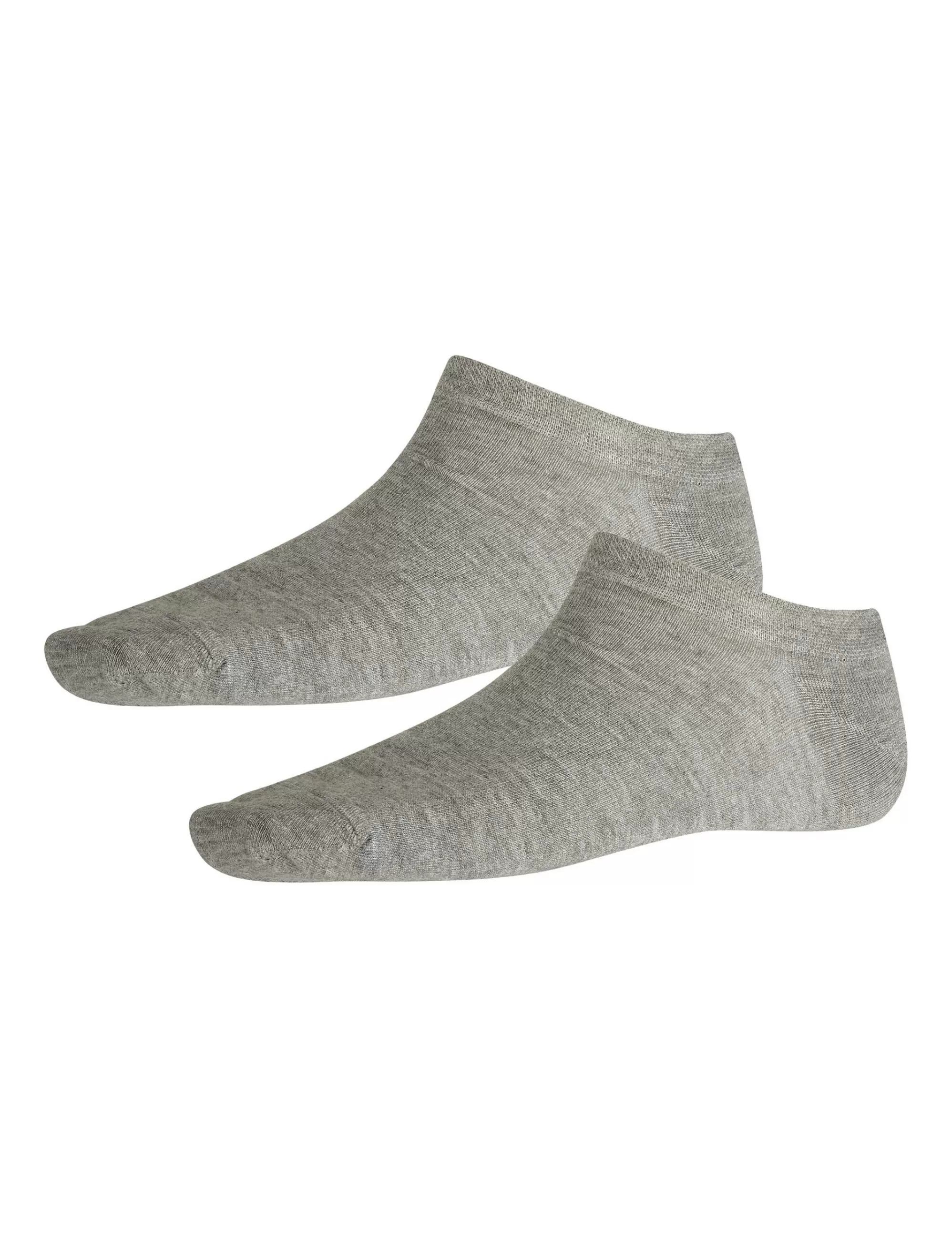 Adler Collection Sneakersocken Aus Bambus-Viskose 2Er Pack Grau Outlet