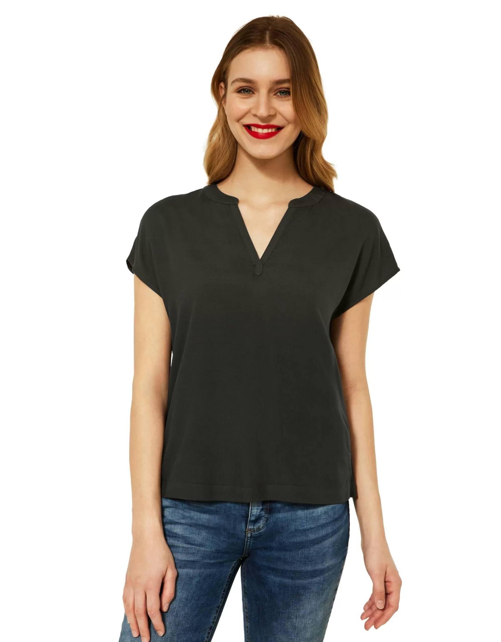 Street One Softe Shirtbluse Schwarz Shop