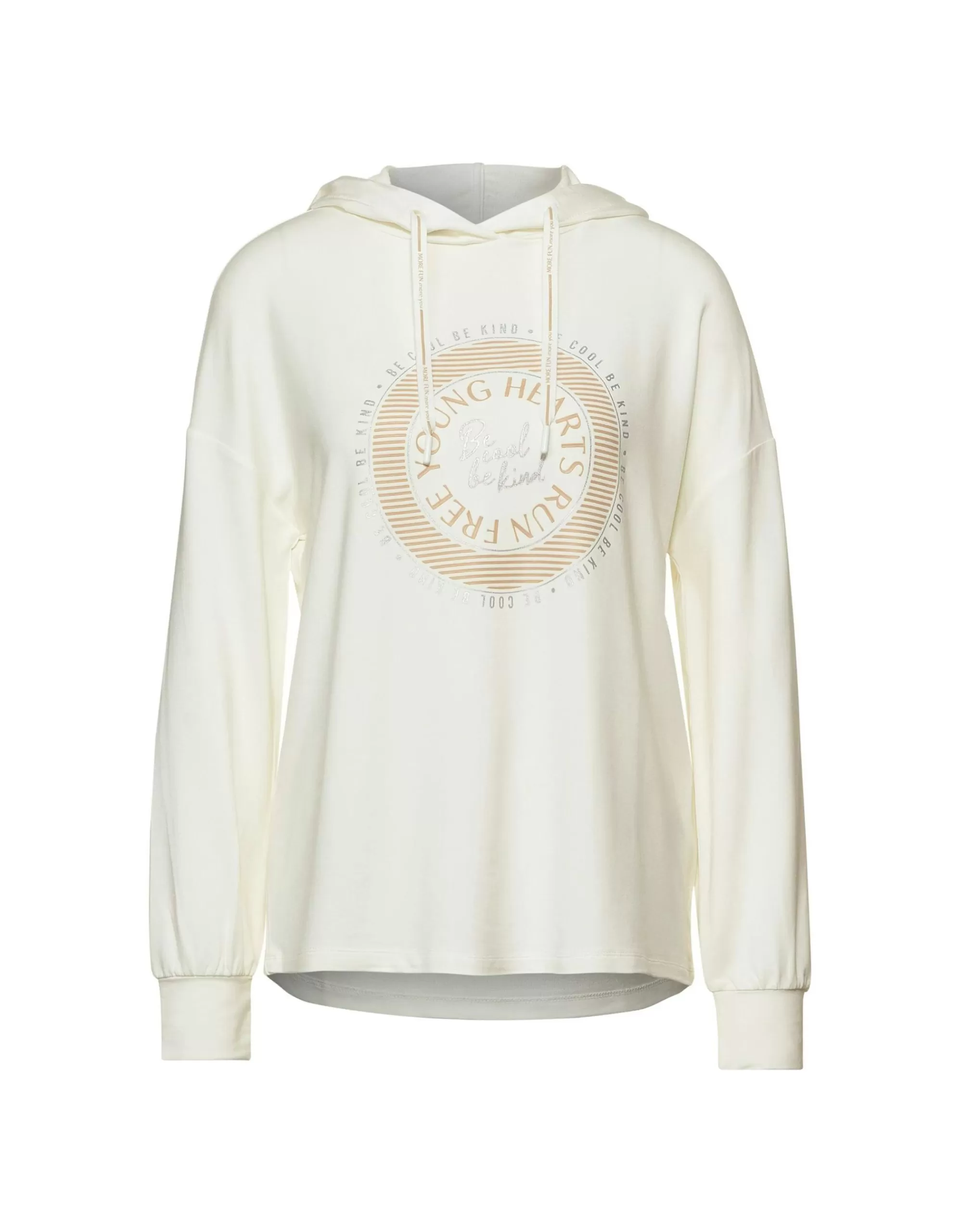 Street One Softes Shirt Im Hoodie Style Creme Online