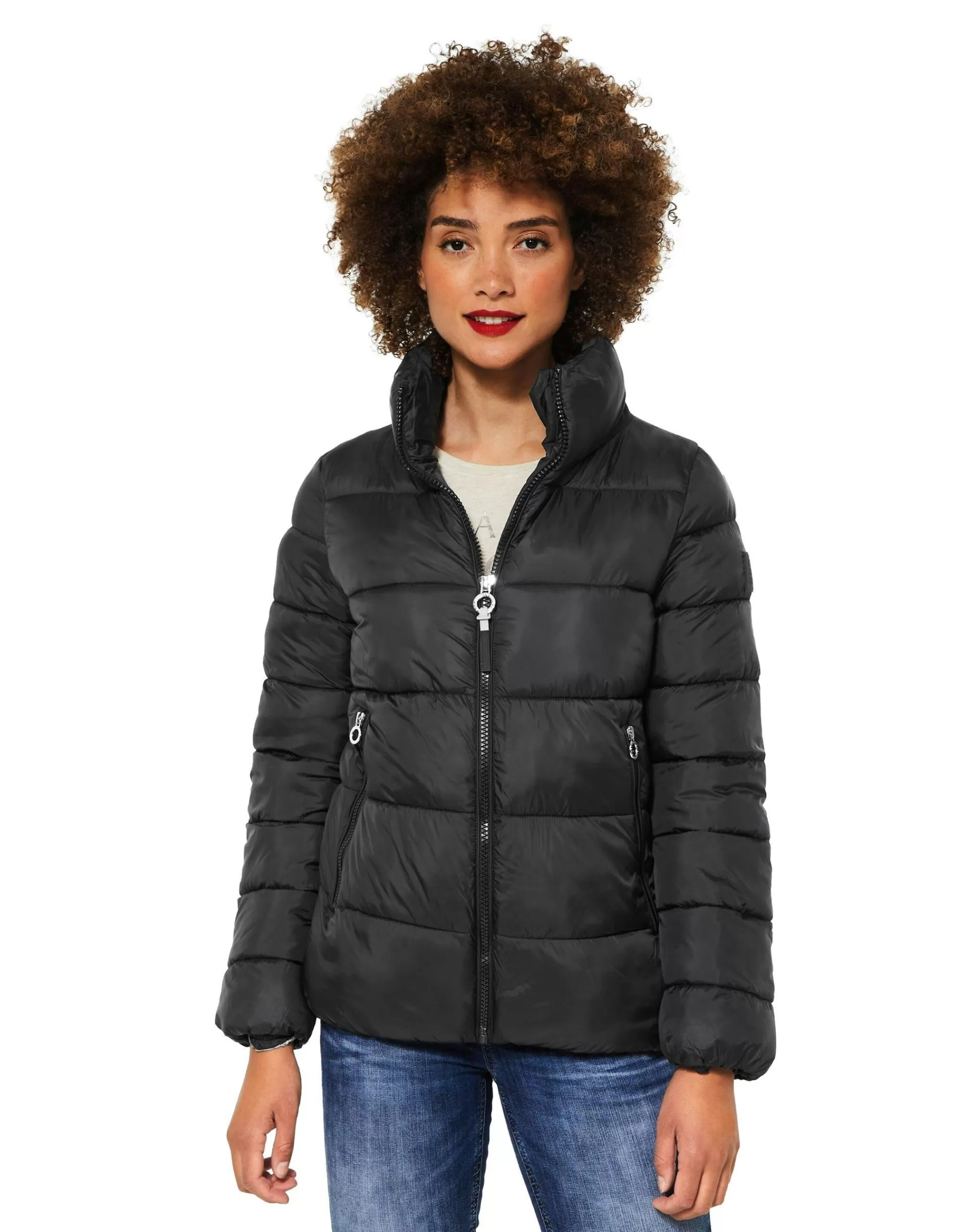 Street One Steppjacke Mit Hohem Kragen Schwarz Best Sale