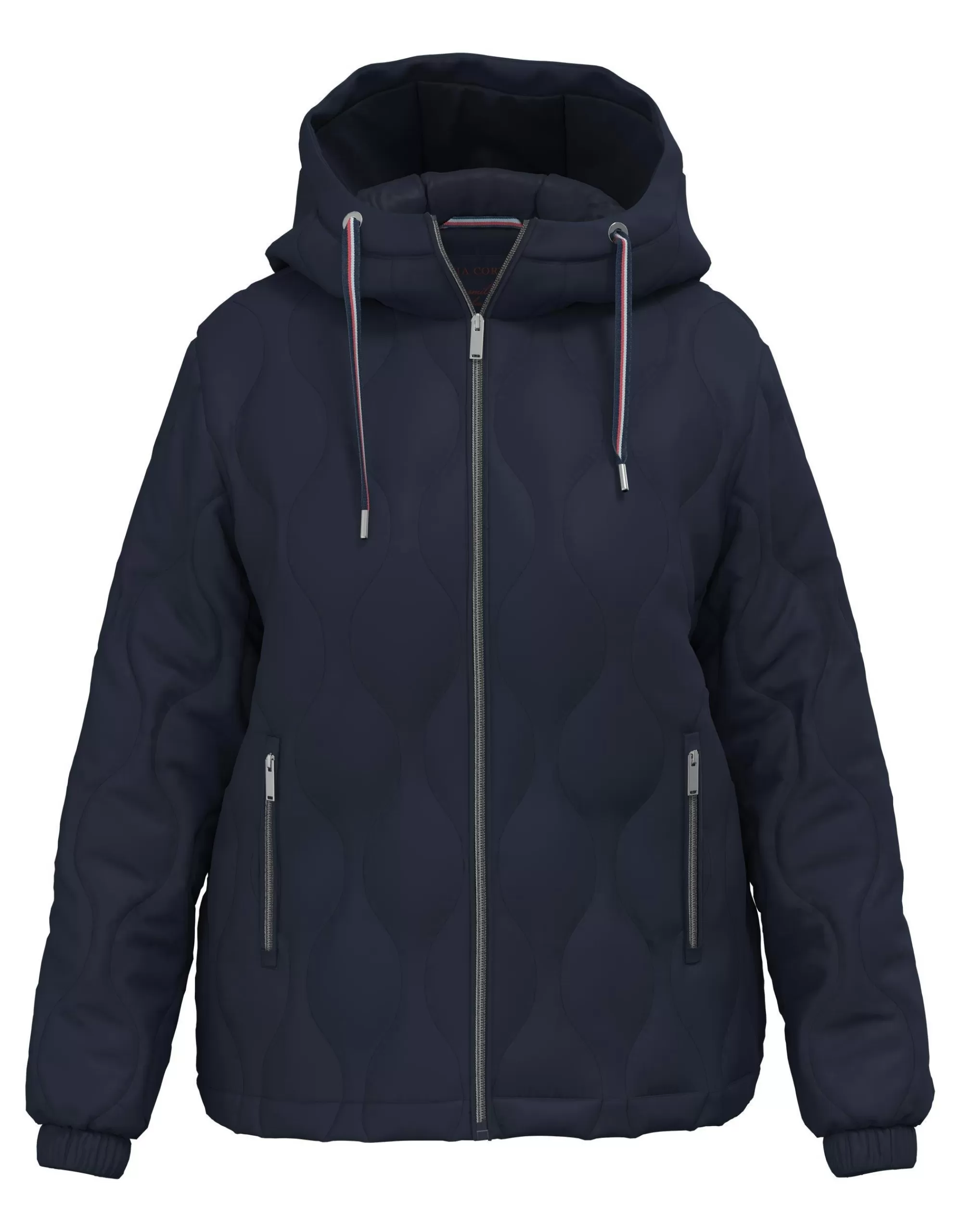 Via Cortesa Steppjacke Mit Kapuze Marine Hot