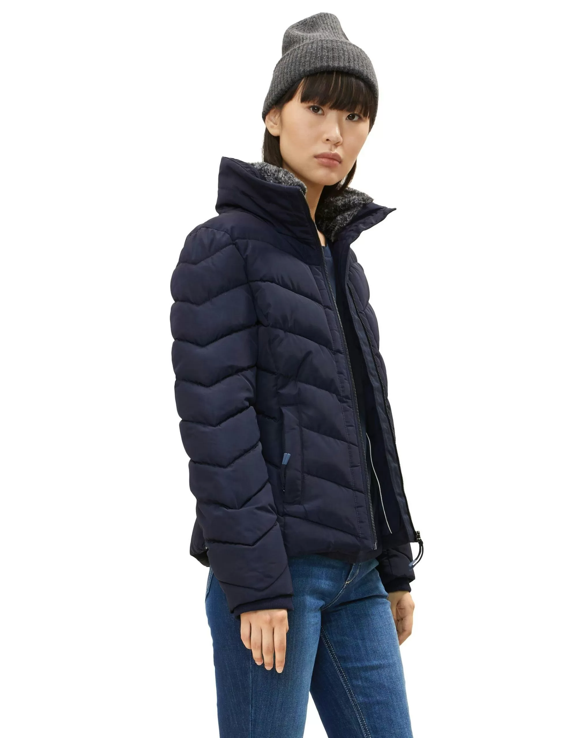 TOM TAILOR Steppjacke Mit Stehkragen Navy Store