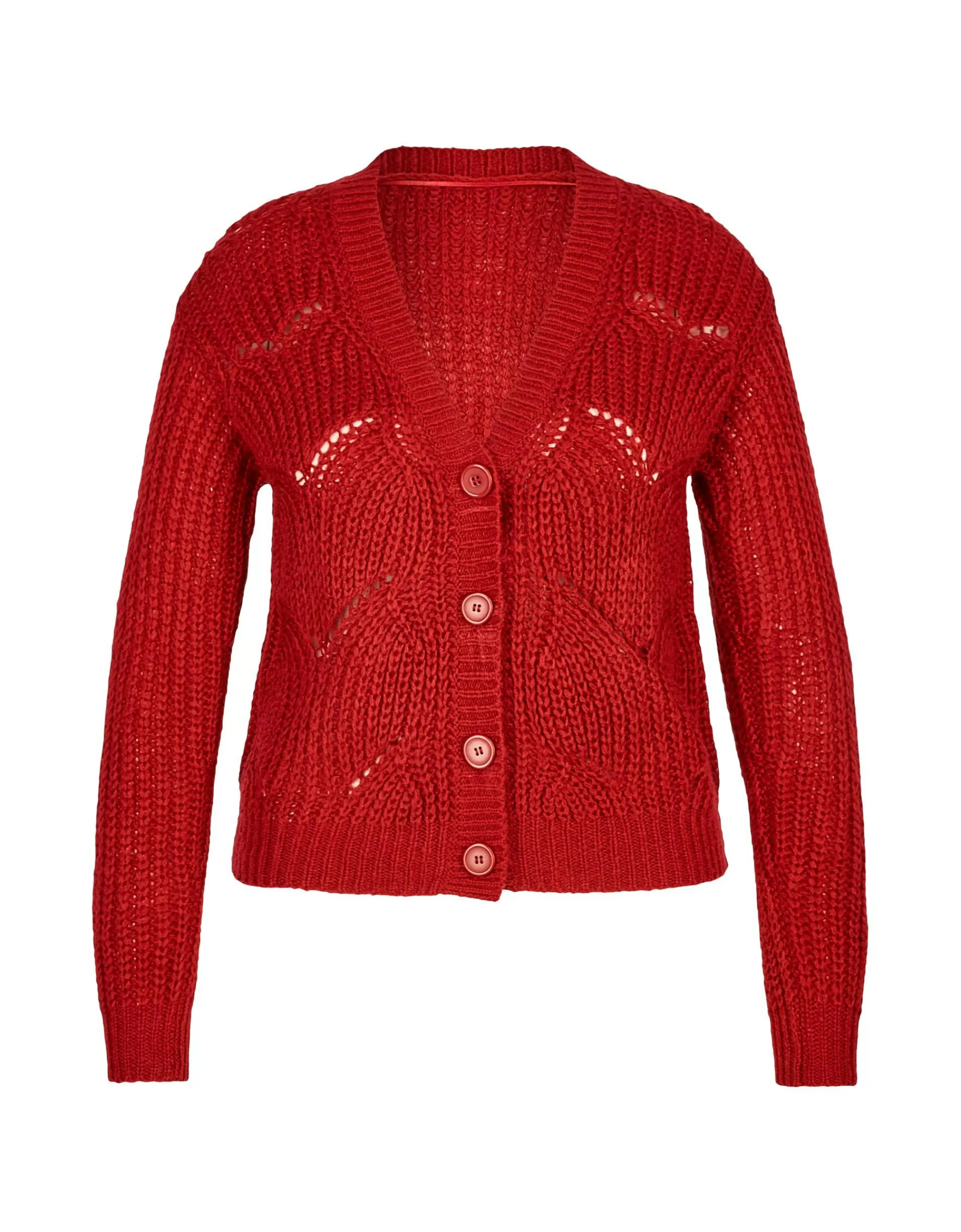 MY OWN Strickjacke In Grobstrick Rot Discount