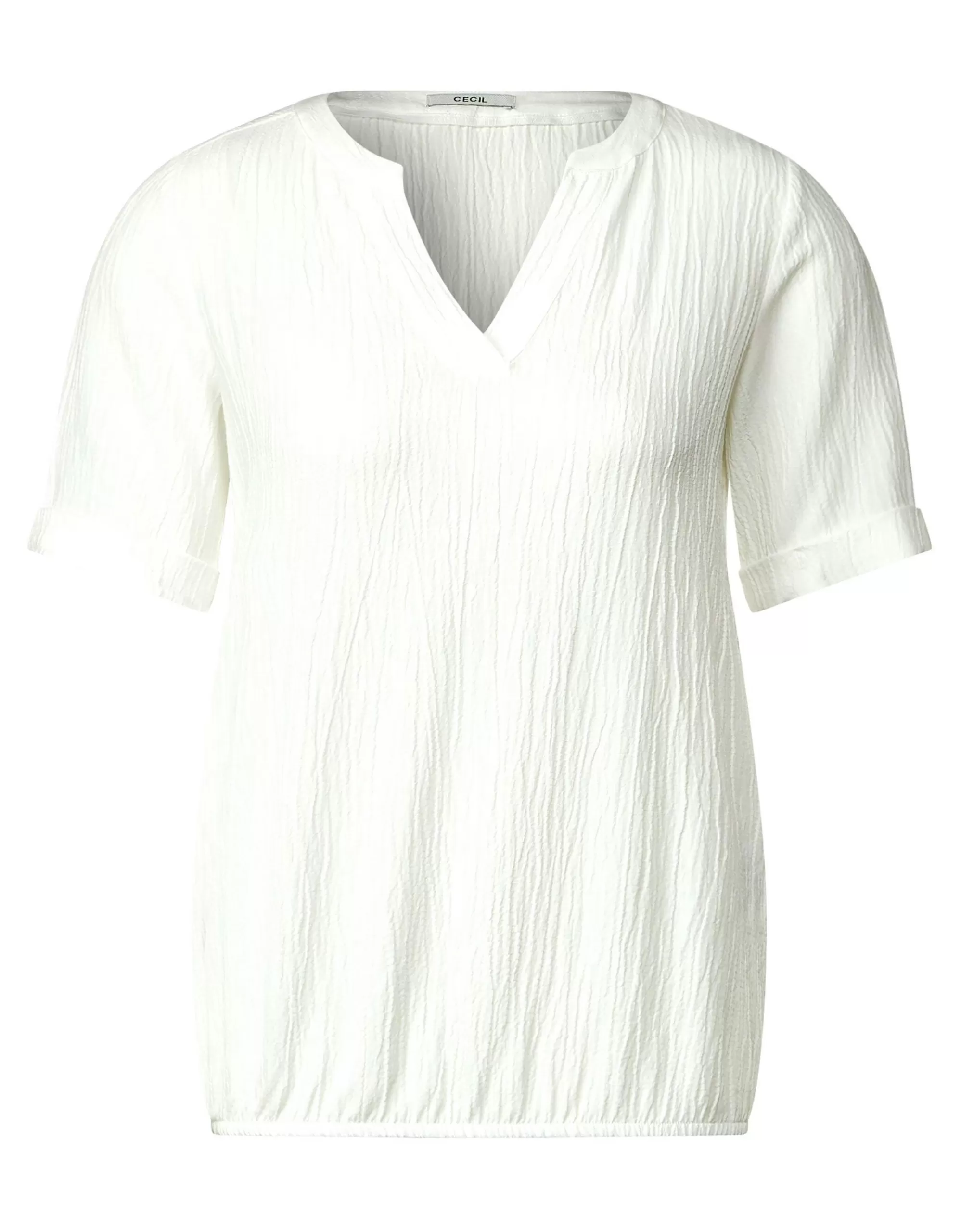 CECIL Struktur Shirt Creme Discount