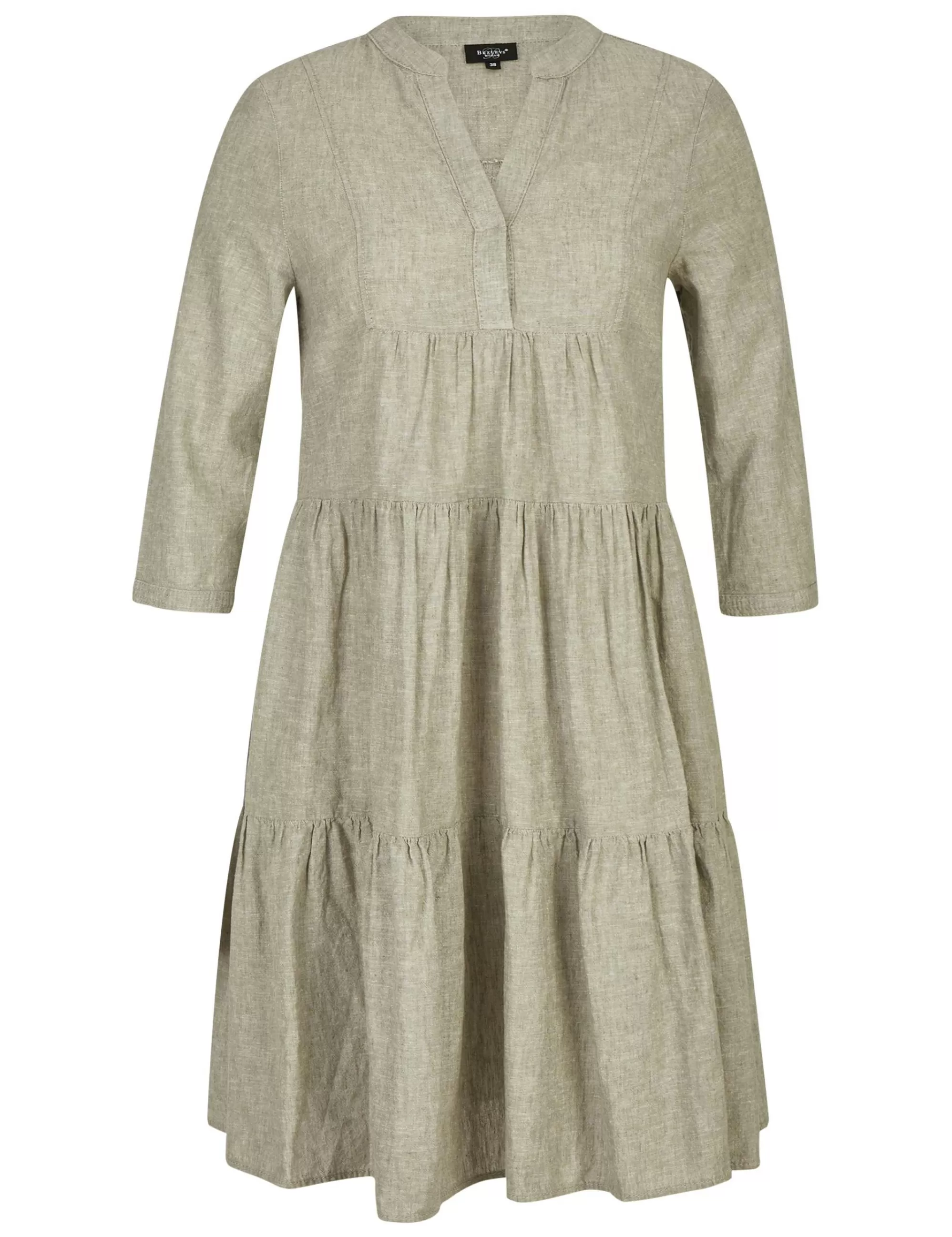 Bexleys woman Stufenkleid Khaki Shop