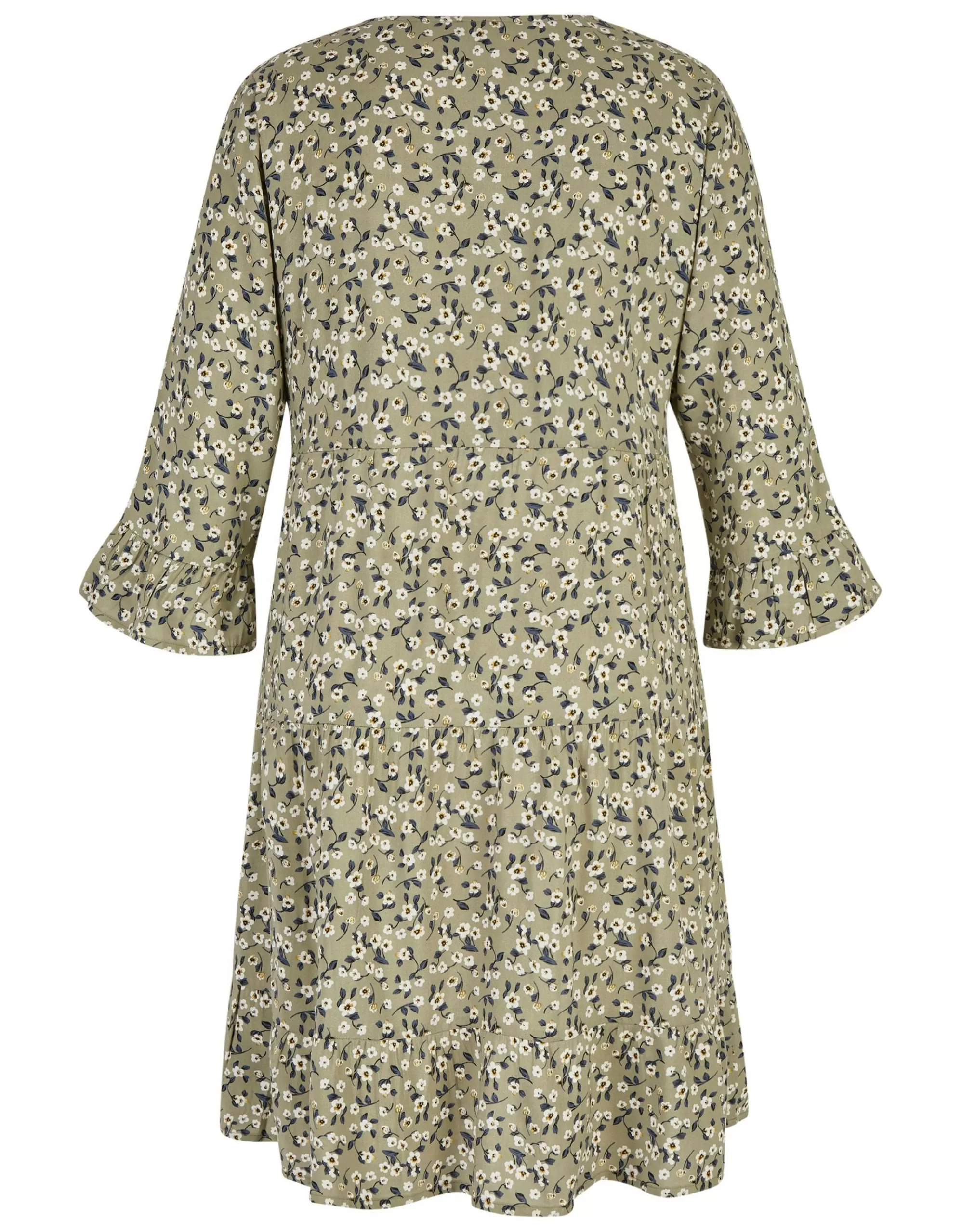 Bexleys woman Stufenkleid Im Blumen Design Khaki Best Sale