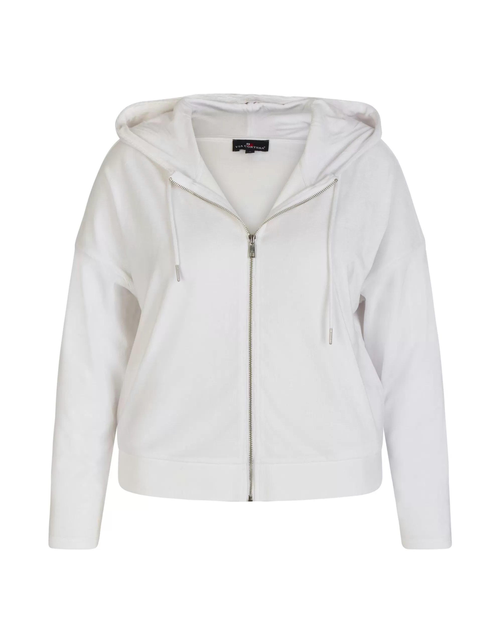 Via Cortesa Sweatjacke Mit Kapuze Weiß Flash Sale