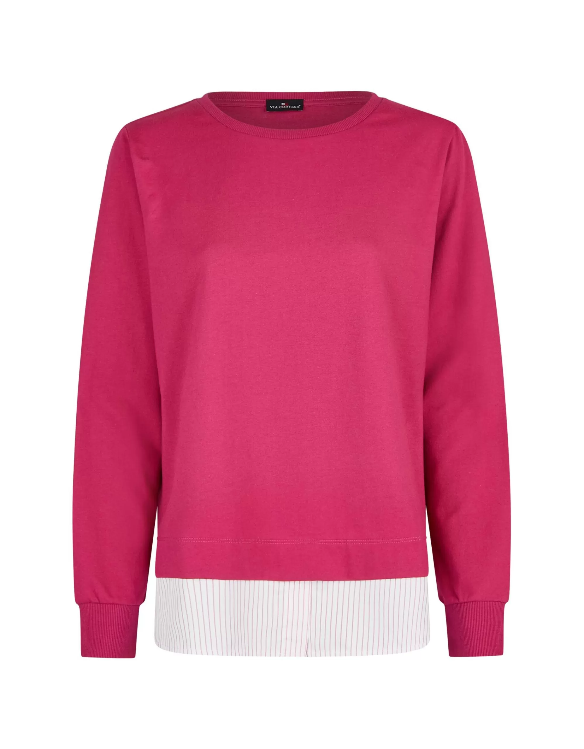 Via Cortesa Sweatshirt 2In1 Optik Lila Cheap