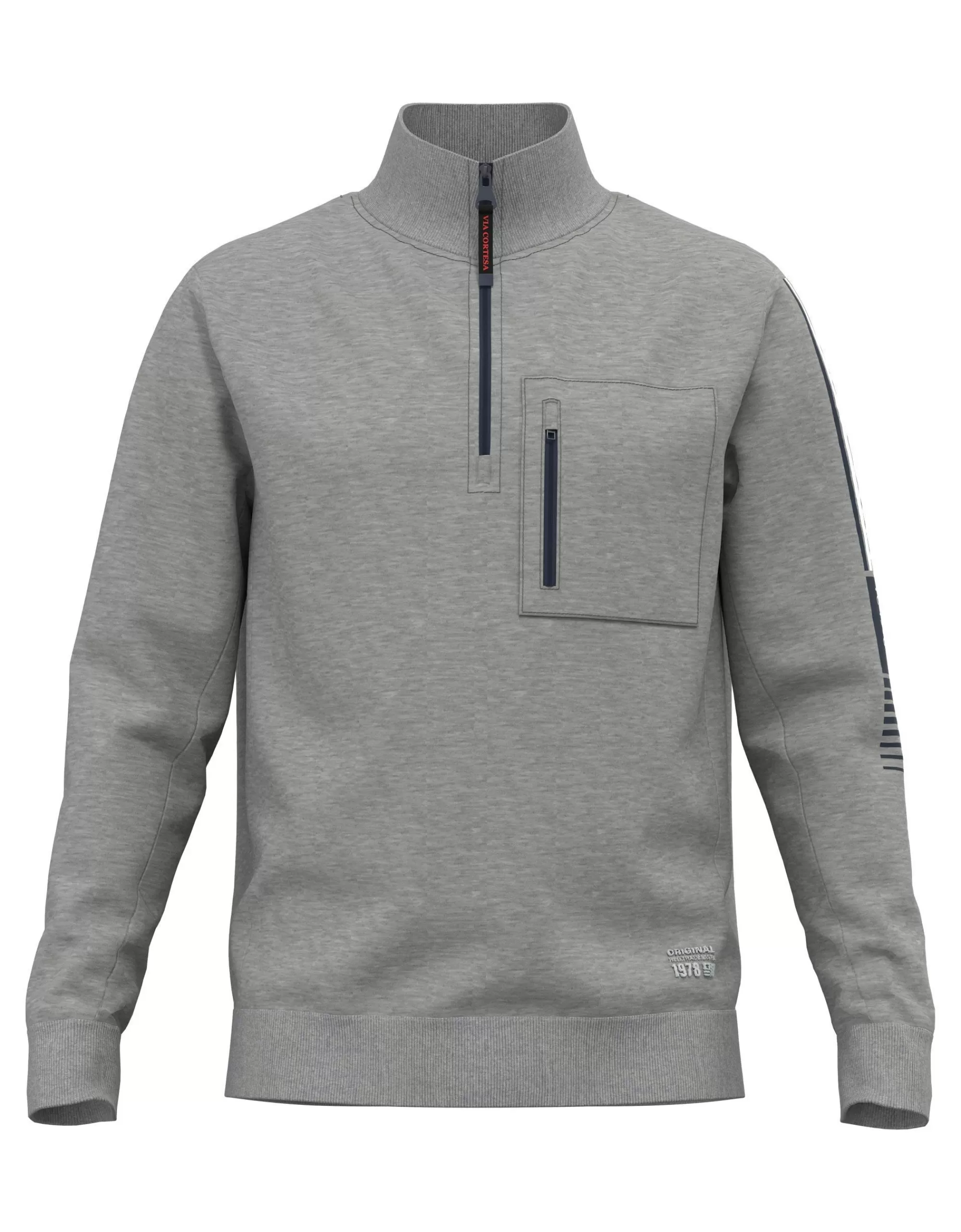 Sweatshirt In Melange-Via Cortesa Hot