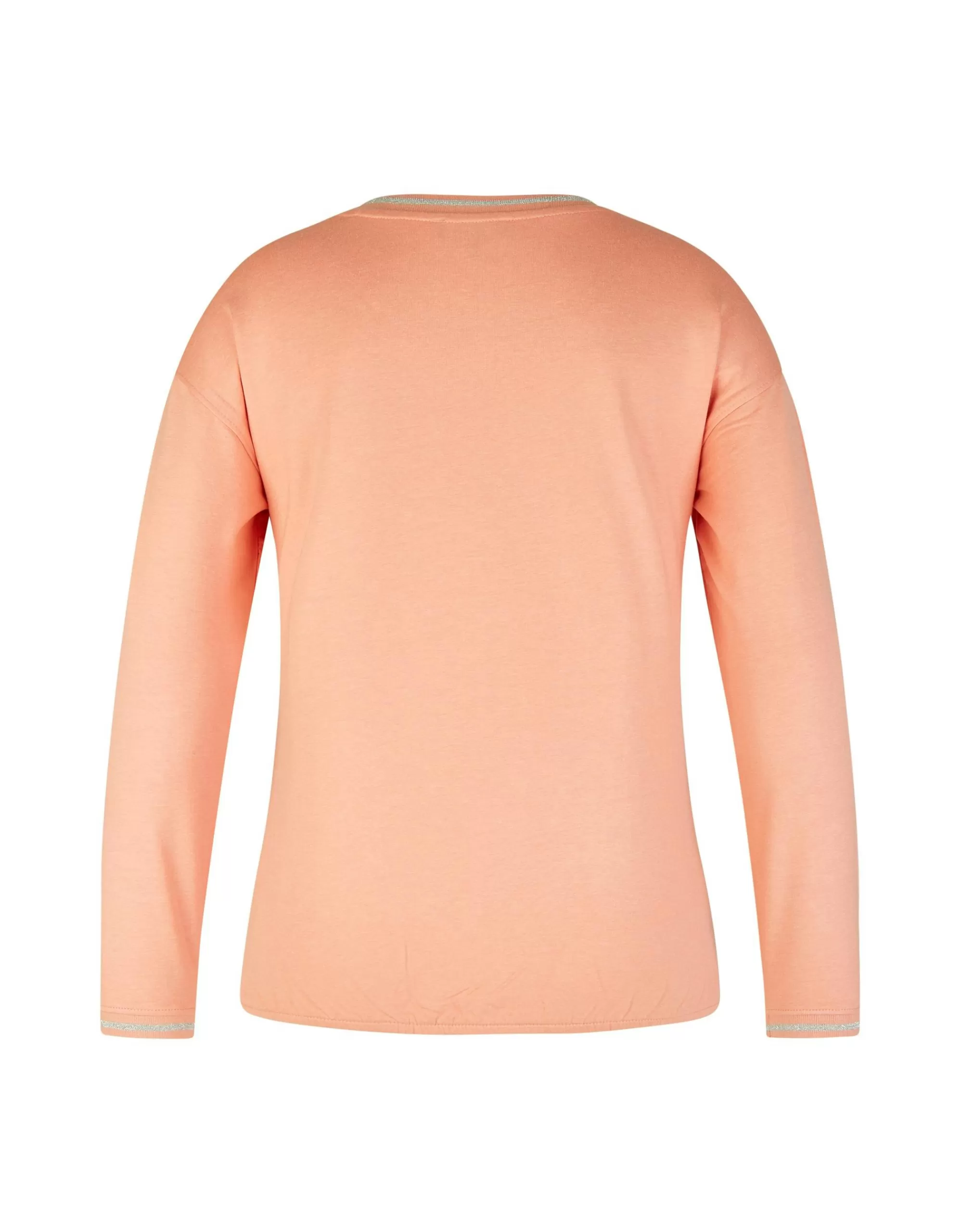 Bexleys woman Sweatshirt Mit Frontprint Und Ziersteine Orange Fashion