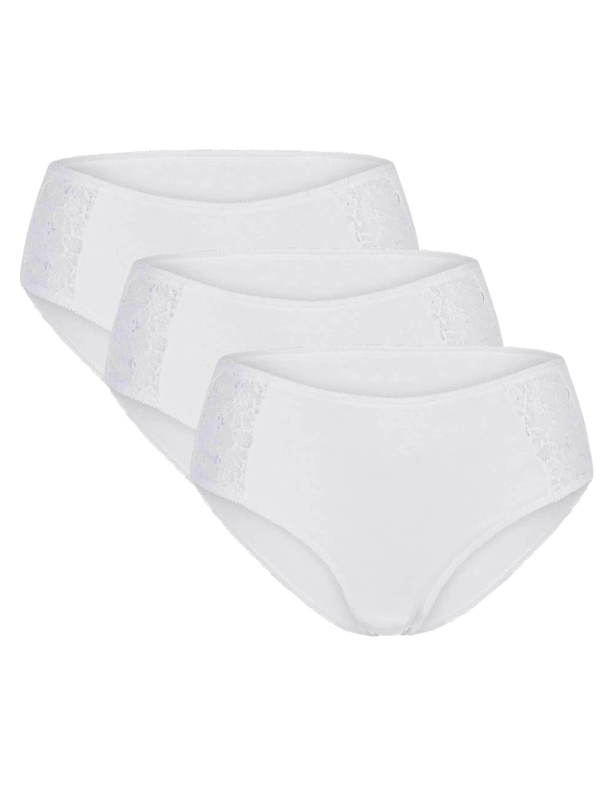 ADLER BODYWEAR Taillenslip 3Er Pack Weiß Outlet