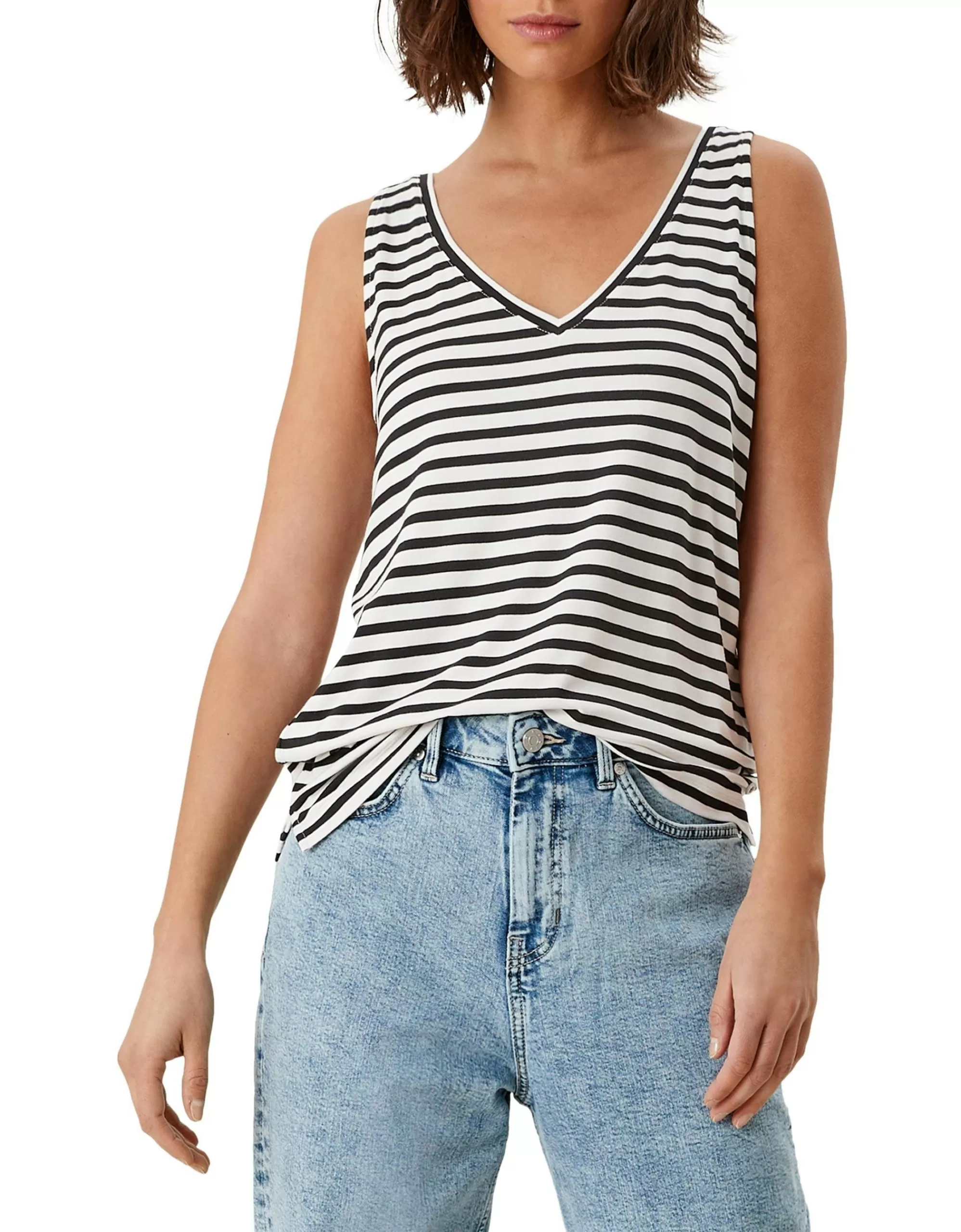 s.Oliver Tanktop Mit Streifenmuster Blau/Weiß Store