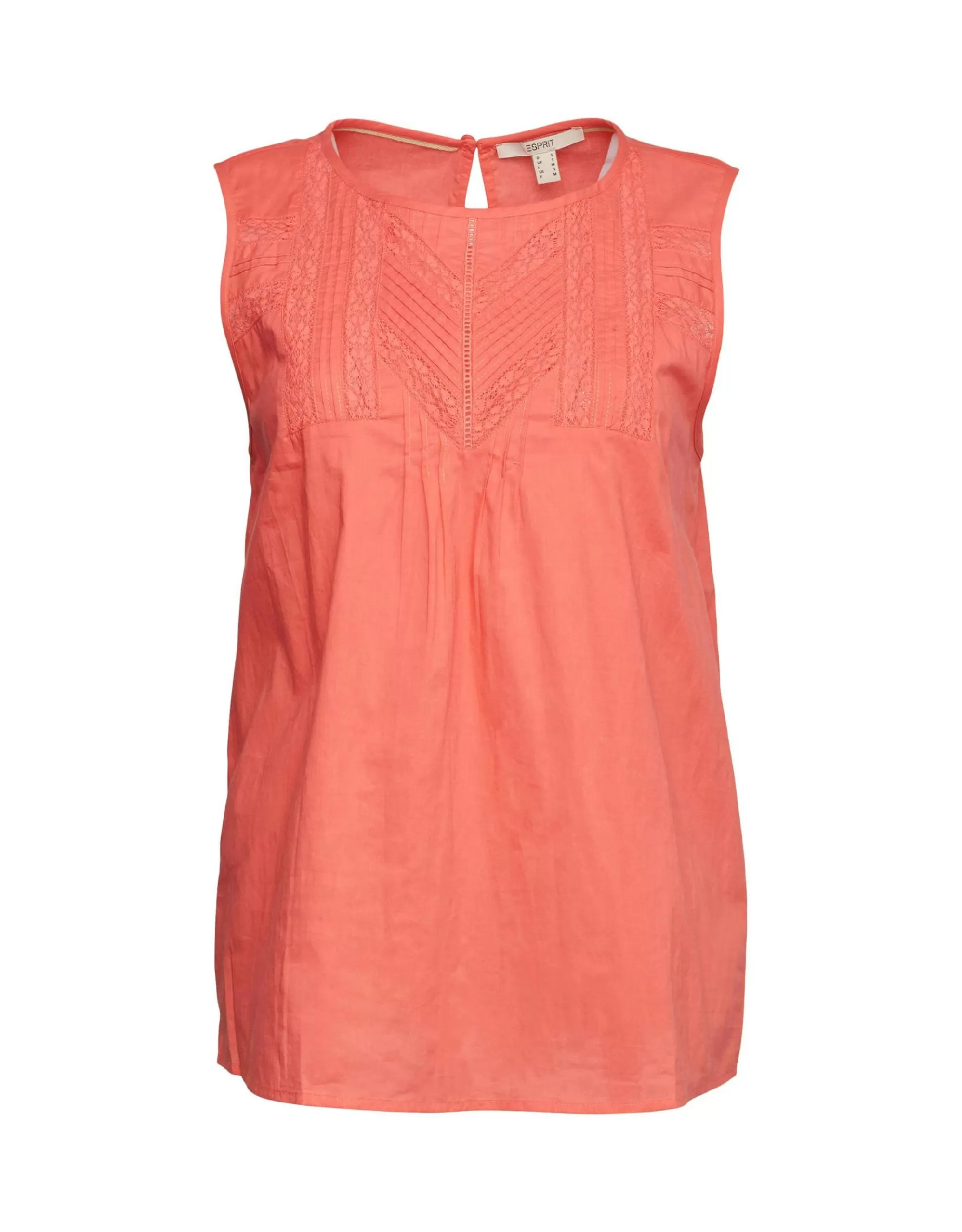 Esprit Top Mit Lochspitze Coral Hot