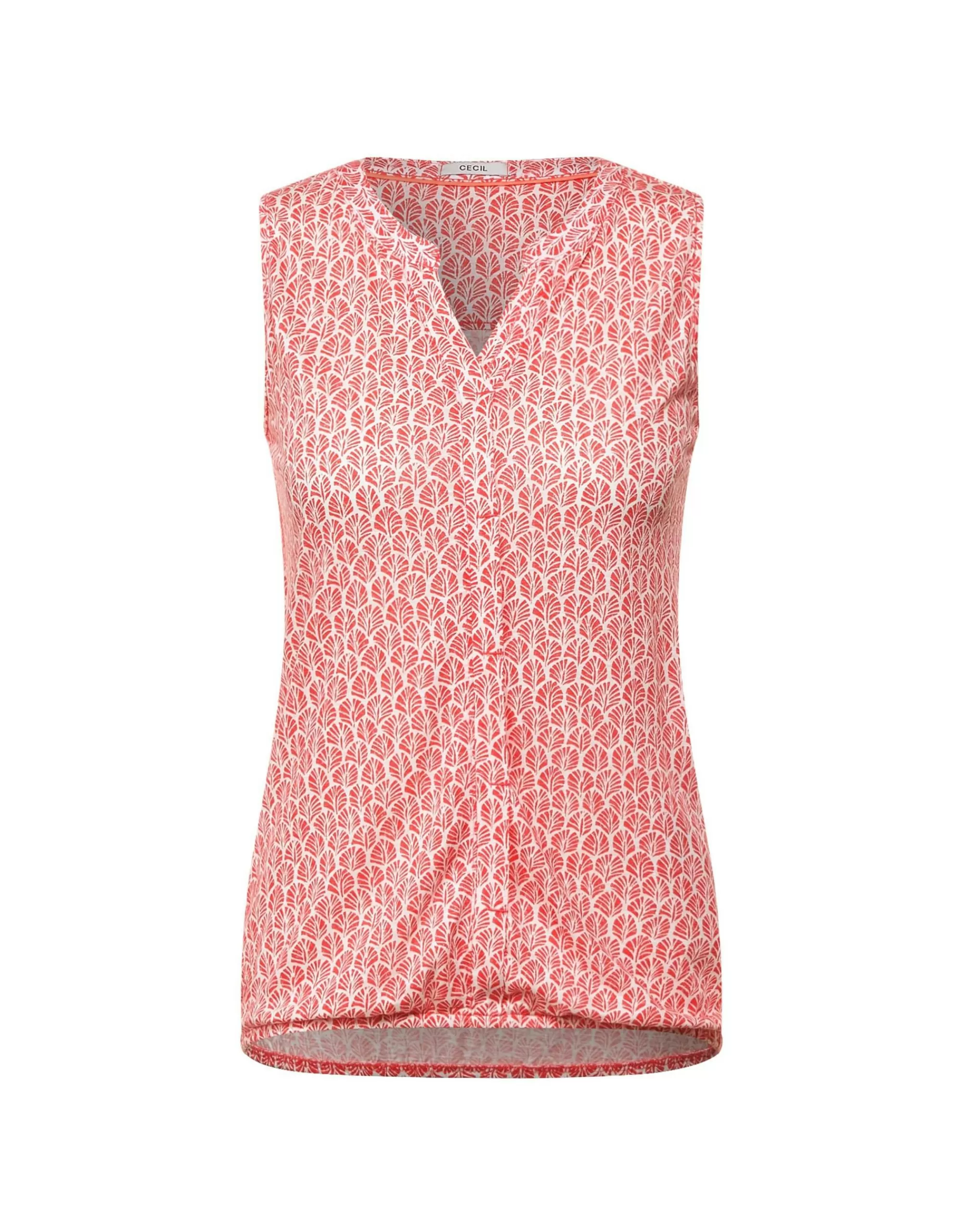 CECIL Top Mit Minimalprint Coral Shop