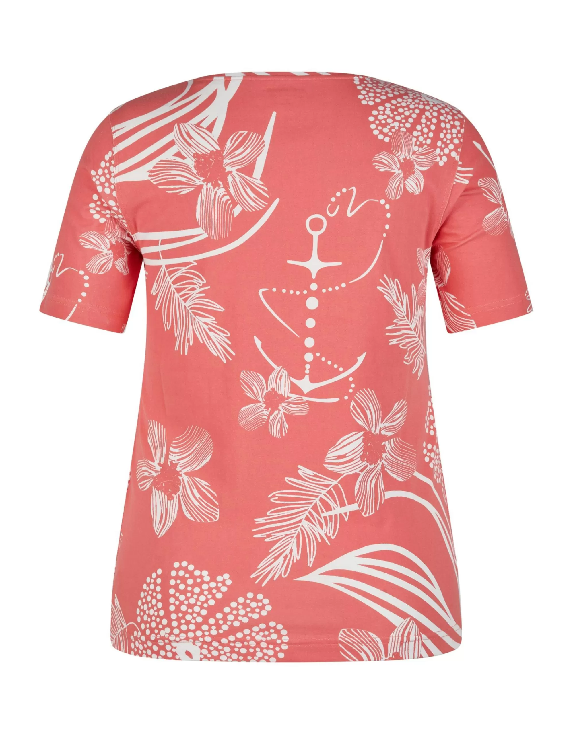 Steilmann Edition T-Shirt Mit Floralem Print Koralle Flash Sale