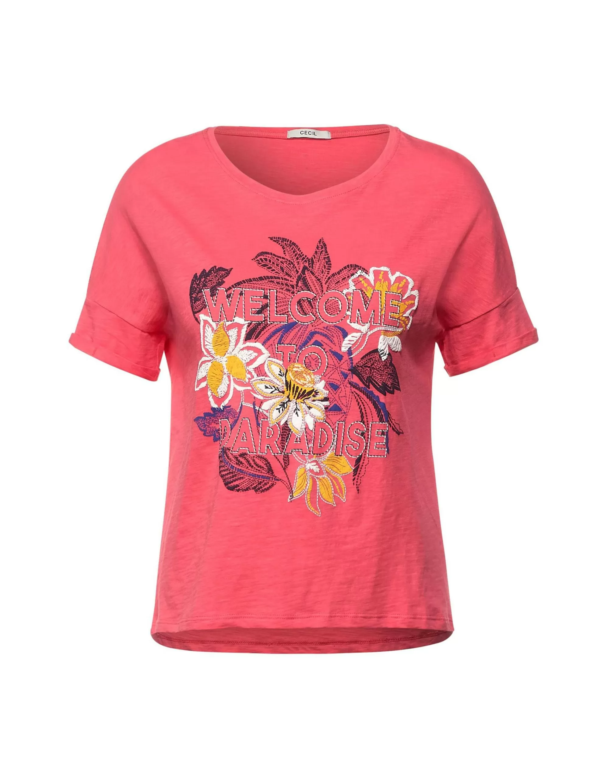 CECIL T-Shirt Mit Fotoprint Coral Store