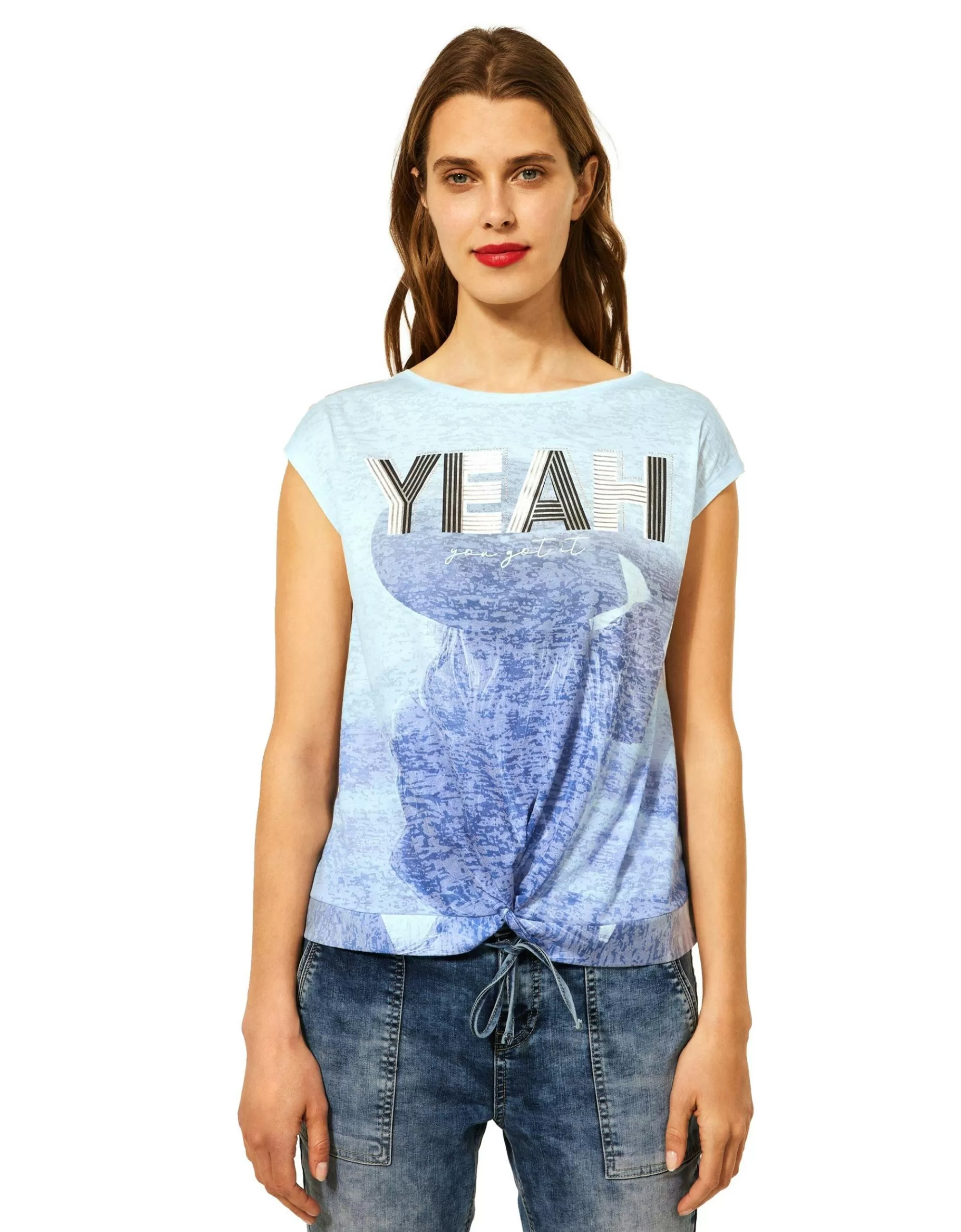 Street One T-Shirt Mit Fotoprint Blau Fashion