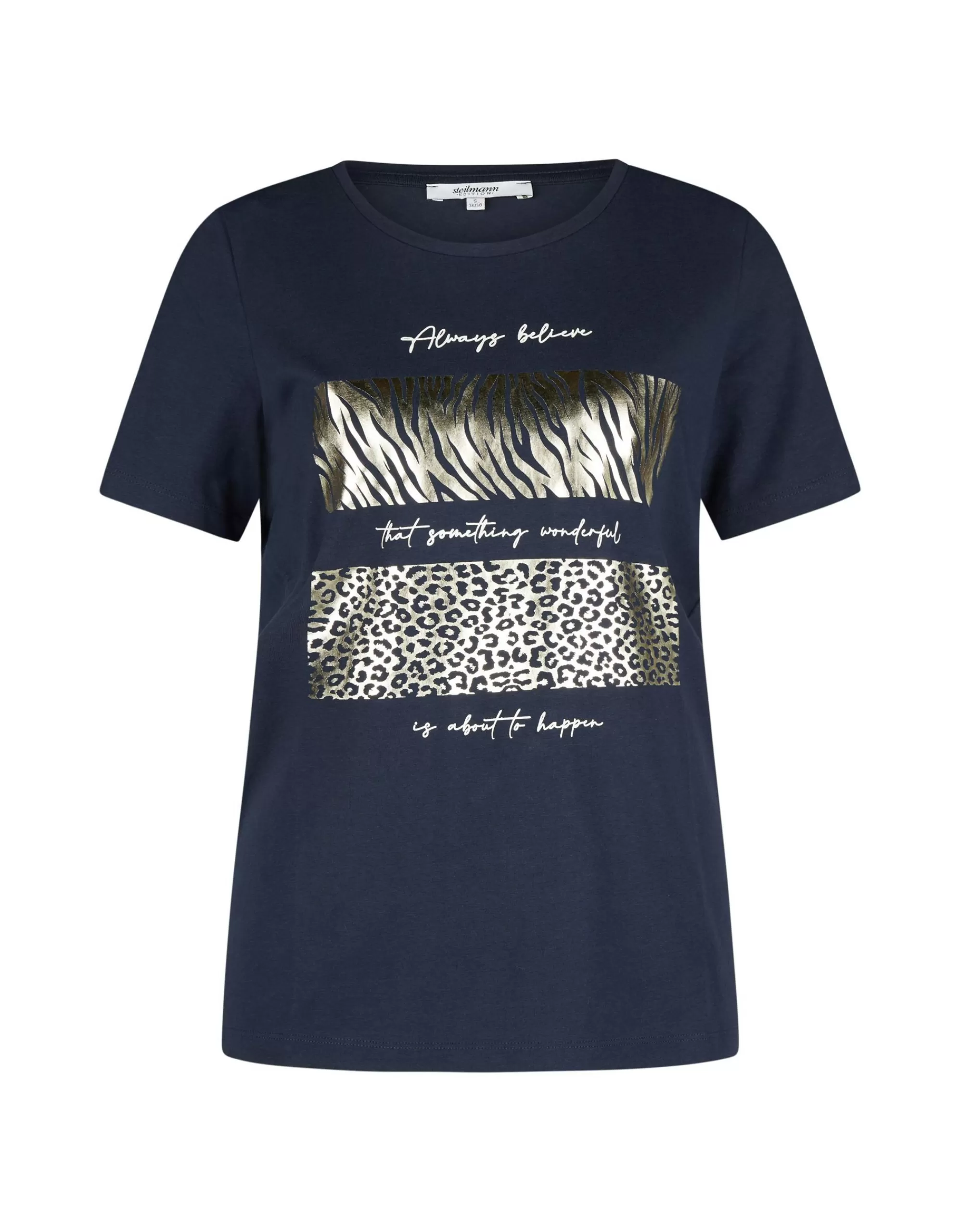 Steilmann Edition T-Shirt Mit Frontprint Marine Flash Sale