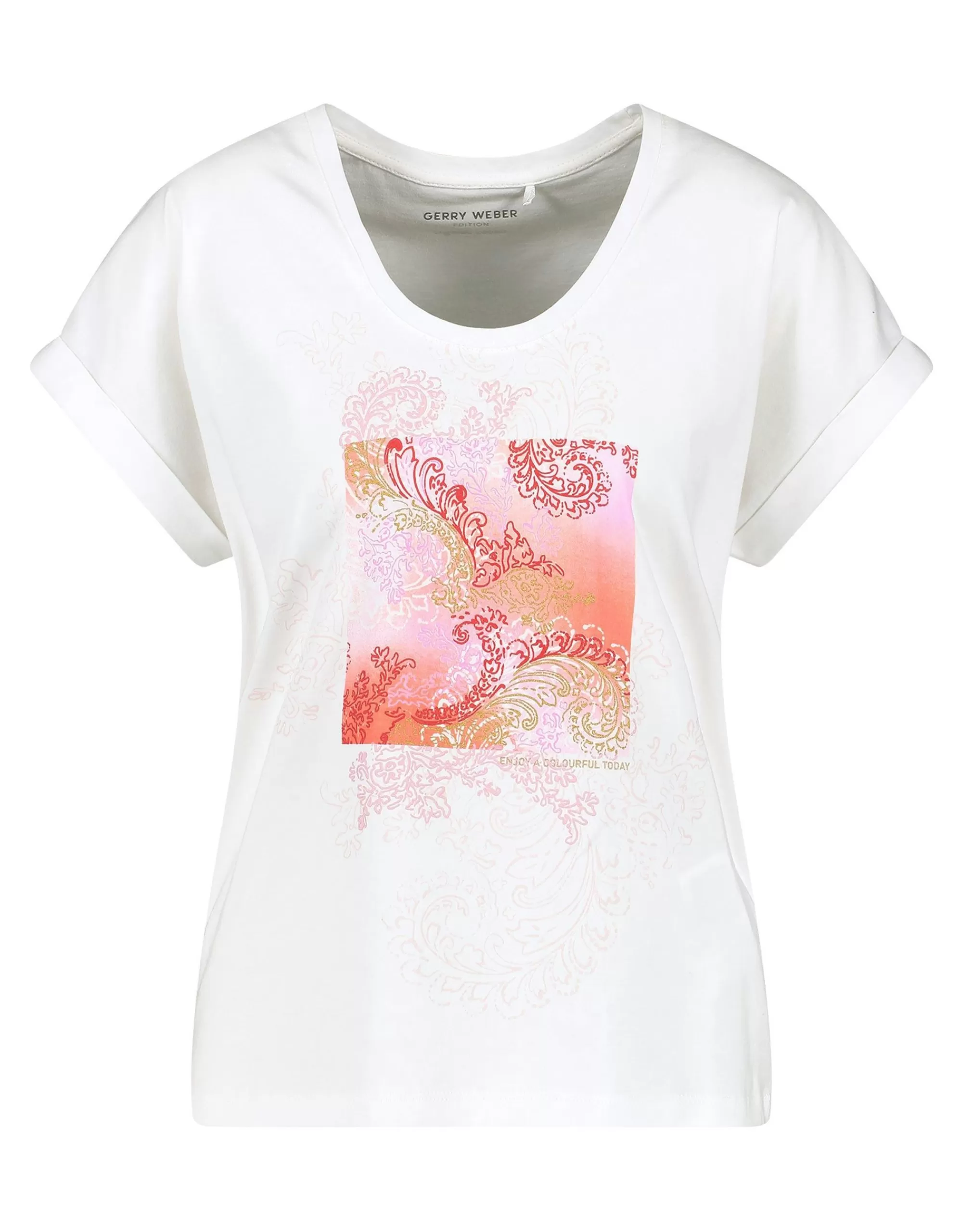 Gerry Weber Edition T-Shirt Mit Frontprint Weiß Flash Sale