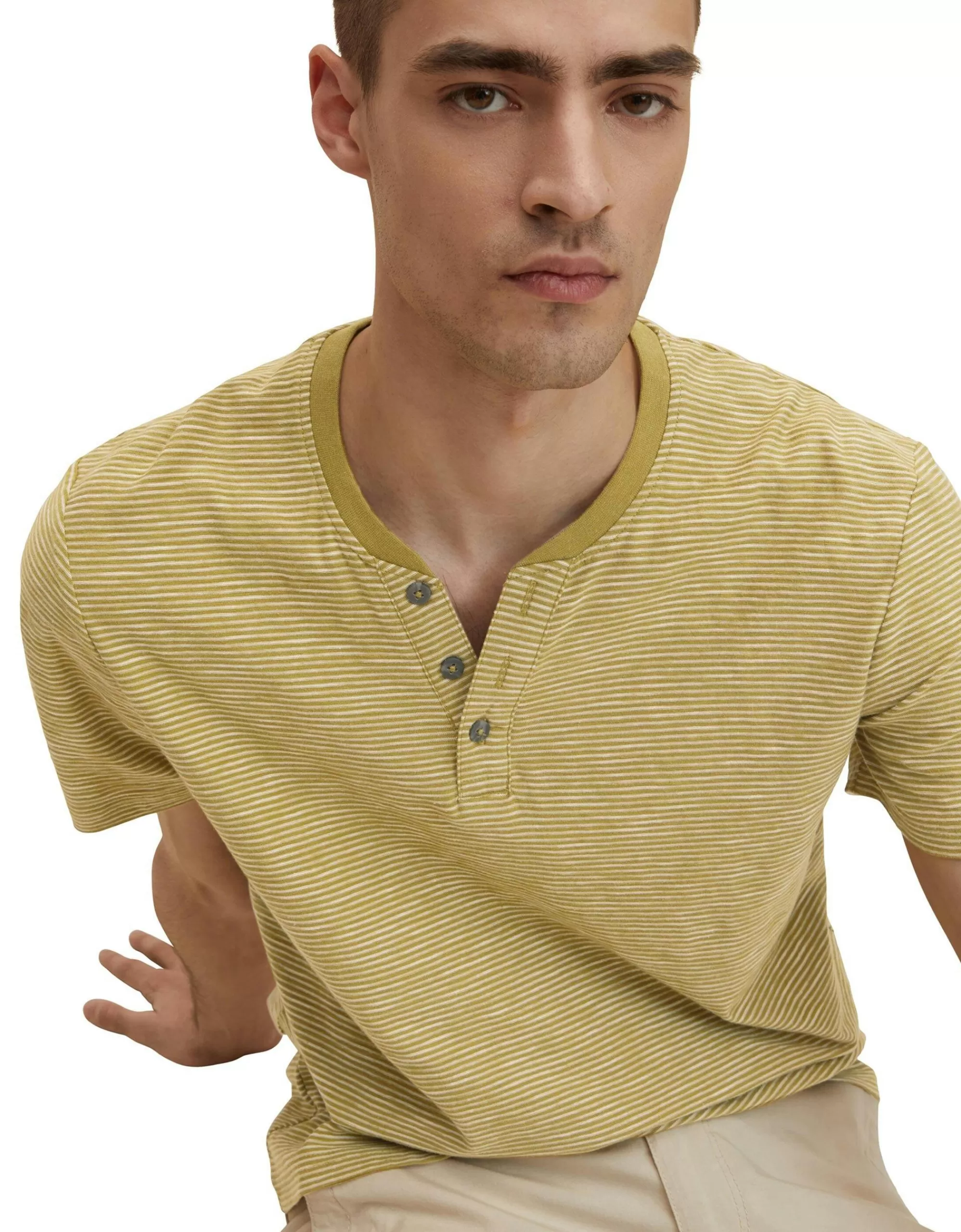 T-Shirt Mit Henley Ausschnitt-TOM TAILOR Discount