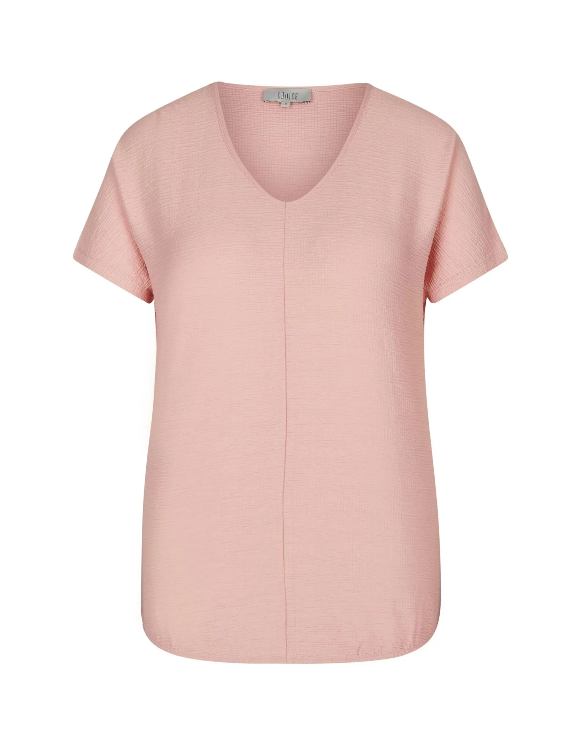 CHOiCE T-Shirt Unifarben Rose Cheap