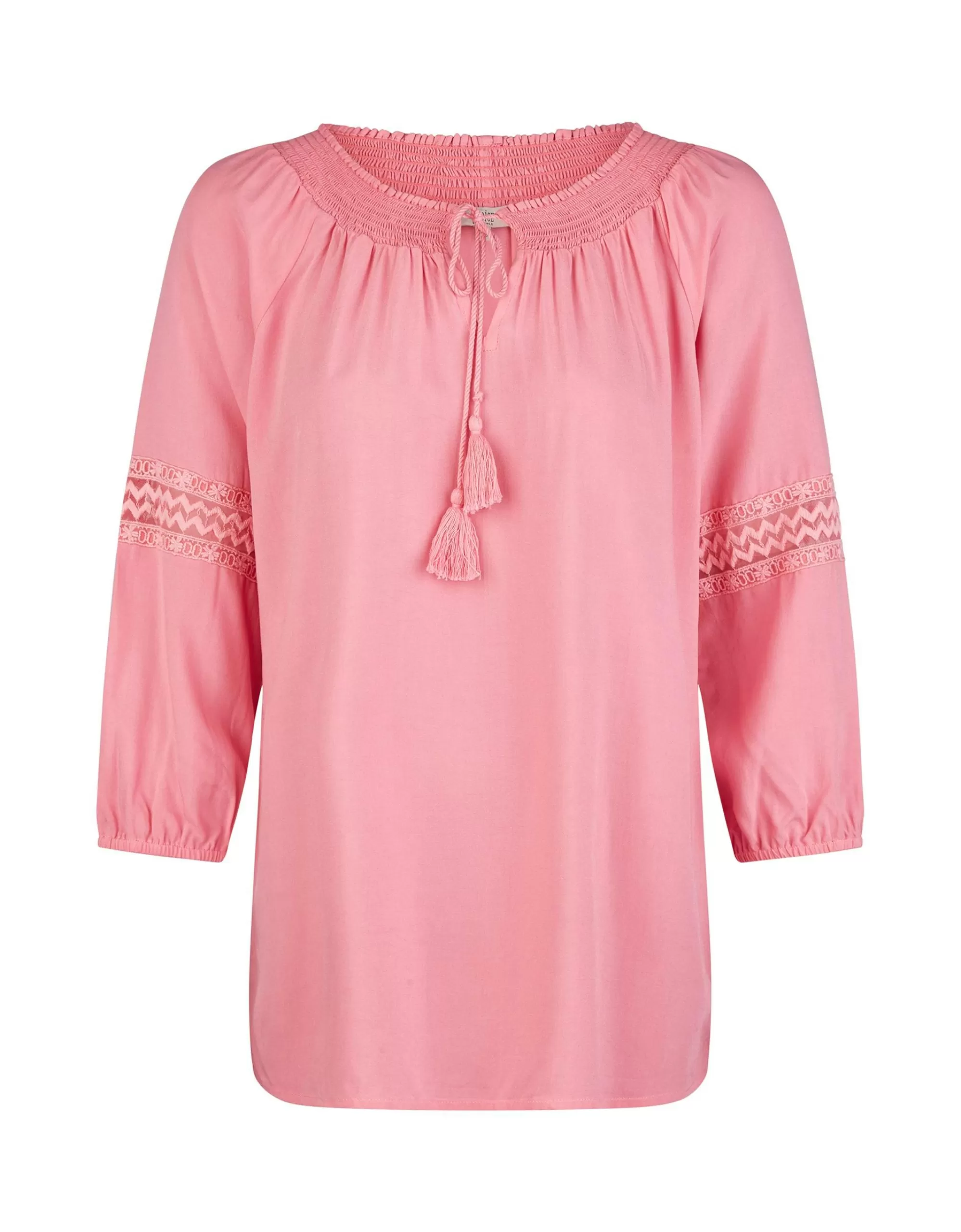 Choice Essentials Tunika Mit 3/4 Arm Pink Flash Sale