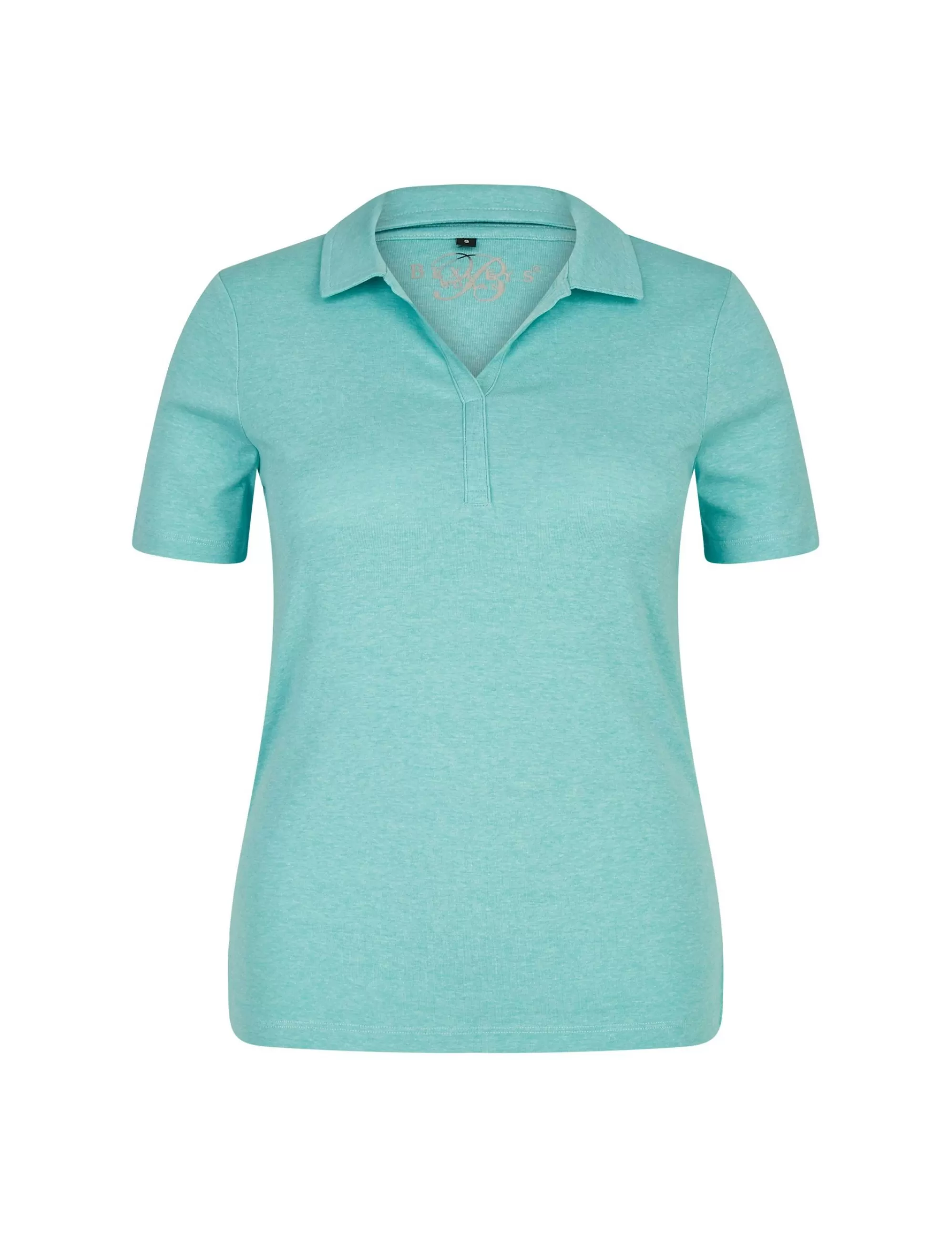 Bexleys woman Unifarbenes Poloshirt Türkis Best Sale