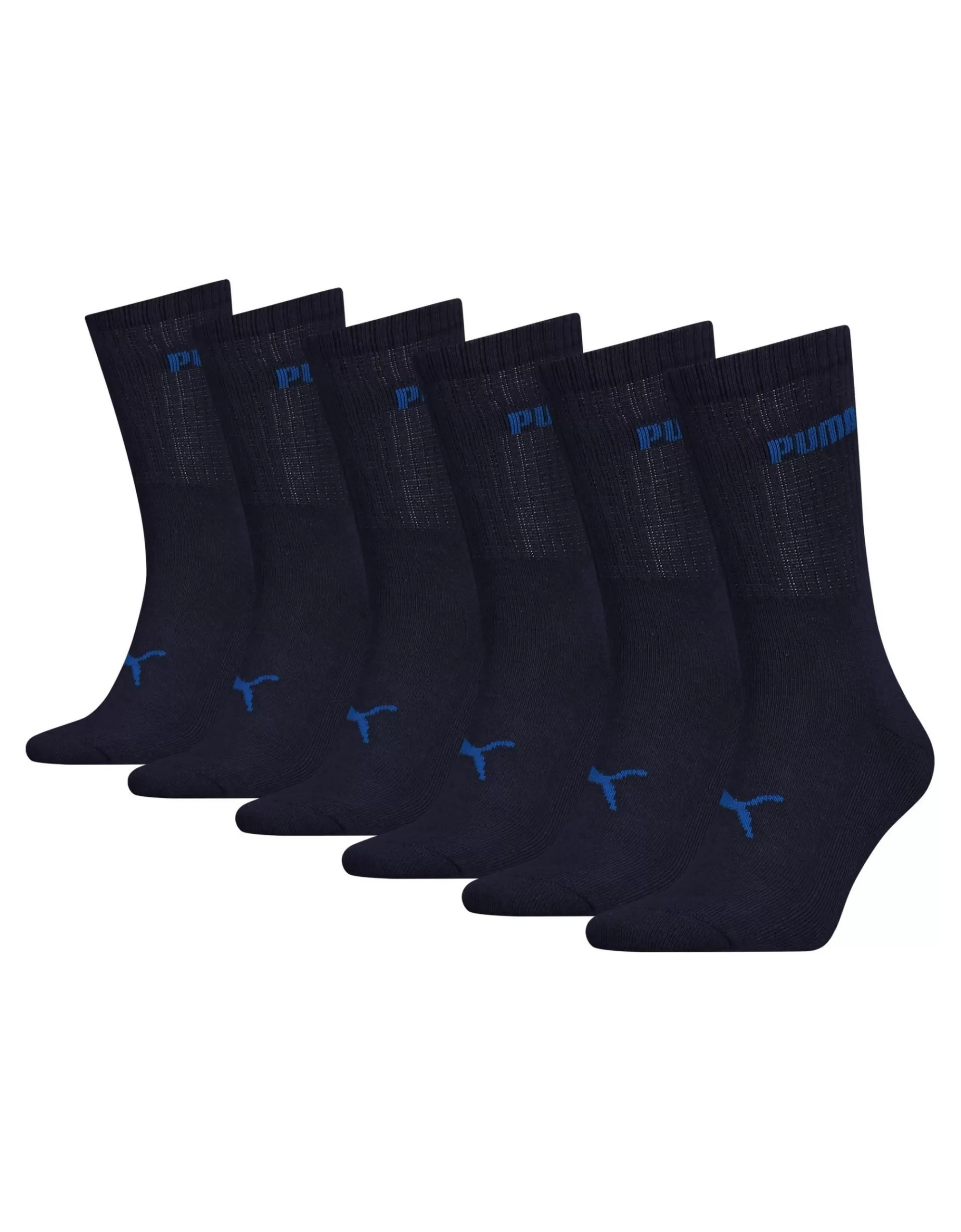 Puma Unisex Socken6Er Pack Blau/Marine Outlet